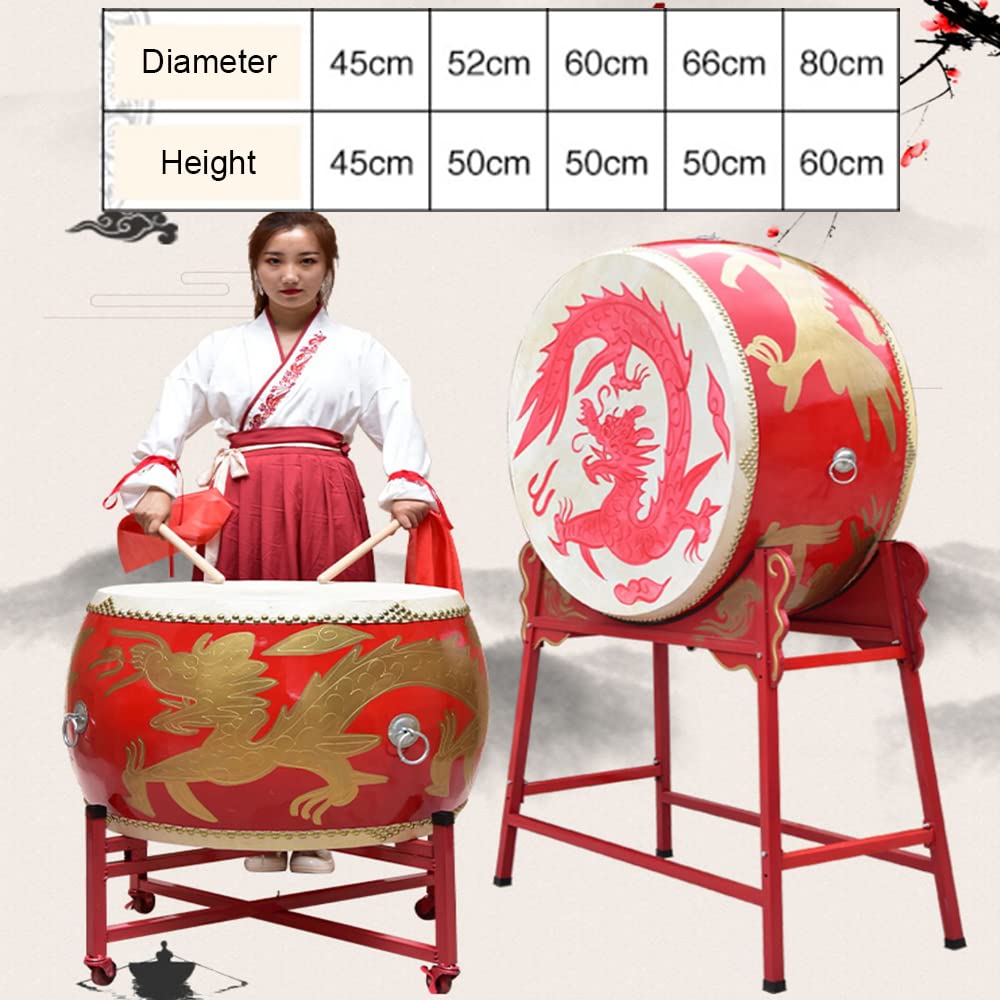 Amazon | 直立牛革太鼓、中国紅太鼓、大人舞戦太鼓、無垢材唐鼓、大鼓